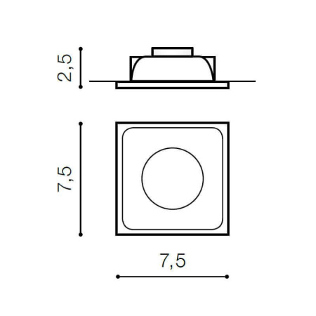 Cветильники потолочные встраиваемые — Встраиваемый светильник Azzardo Pio AZ1278 купить в  Cветильники потолочные встраиваемые — Встраиваемый светильник Azzardo Pio AZ1278 купить в