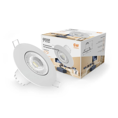 Встраиваемые точечные светильники — Встраиваемый светильник Gauss 947411106 купить в 