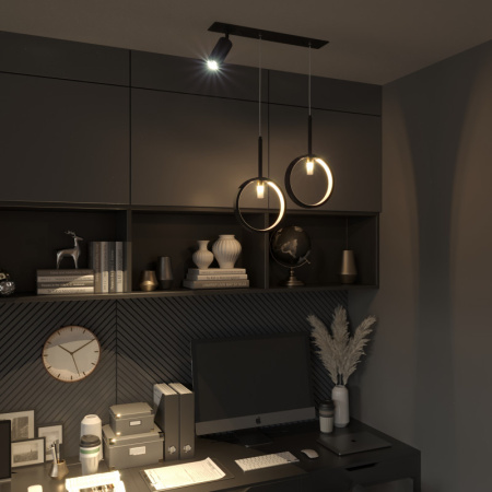 Подвесные светильники — Подвесной светильник Eurosvet 90249/3 черный купить в  Подвесные светильники — Подвесной светильник Eurosvet 90249/3 черный купить в