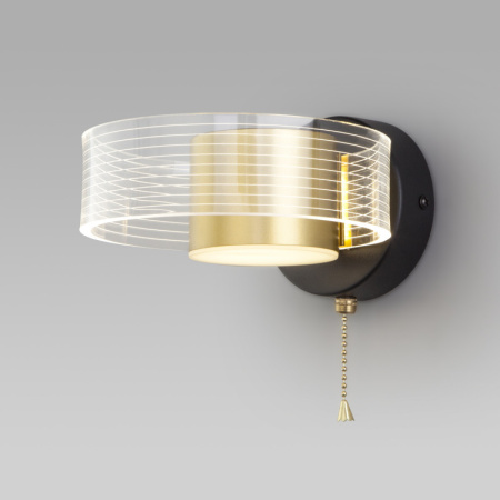 Настенные бра — Бра Eurosvet 90244/1 черный/золото купить в  Настенные бра — Бра Eurosvet 90244/1 черный/золото купить в