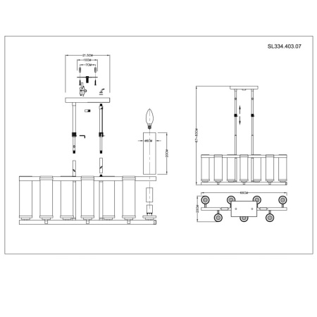 Люстры на штанге — Люстра на штанге ST-Luce SL334.403.07 купить в 