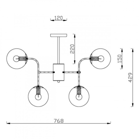 Люстры на штанге — Люстра на штанге Vele Luce VL2214L06 купить в 