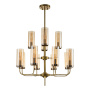Люстры на штанге — Подвесная люстра Indigo Balletto 13014/12R Brass V000254 купить в  Люстры на штанге — Подвесная люстра Indigo Balletto 13014/12R Brass V000254 купить в
