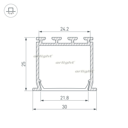 Профили для светодиодных лент — Профиль Arlight 023386 купить в  Профили для светодиодных лент — Профиль Arlight 023386 купить в