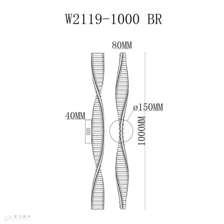 Настенные бра — Бра iLedex W2119-1000 BR купить в  Настенные бра — Бра iLedex W2119-1000 BR купить в