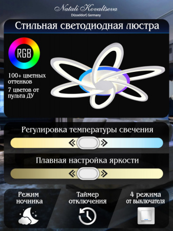 Люстры накладные — Накладная люстра Natali Kovaltseva LED LAMPS 81152 купить в  Люстры накладные — Накладная люстра Natali Kovaltseva LED LAMPS 81152 купить в