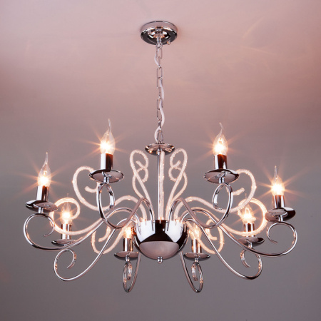 Люстры подвесные — Подвесная люстра Eurosvet 60090/8 хром купить в 