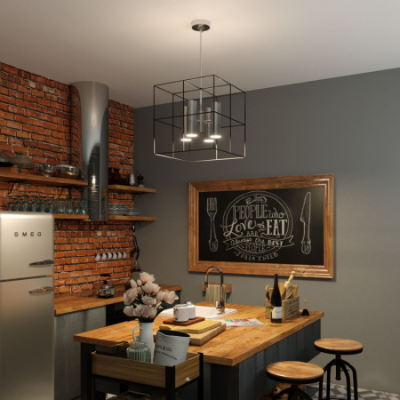 Люстры на штанге — Люстра на штанге Eurosvet 70142/8 хром купить в 