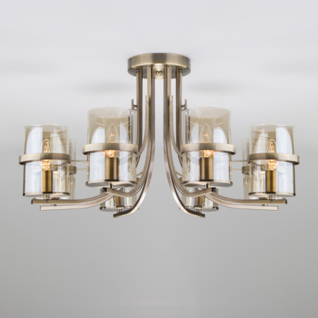 Люстры на штанге — Люстра на штанге Eurosvet 60085/8 античная бронза купить в 