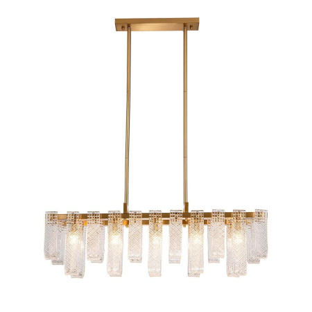 Люстры на штанге — Подвесная люстра Indigo BRINA 12027/10PL Brass V000367 купить в  Люстры на штанге — Подвесная люстра Indigo BRINA 12027/10PL Brass V000367 купить в