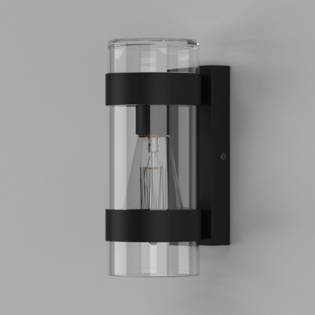 Уличные настенные светильники — Светильник настенный Elektrostandard Falcon черный (35167/D) купить в 