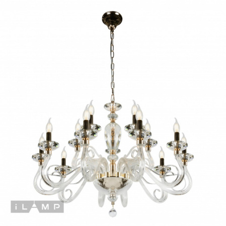 Люстры подвесные — Подвесная люстра iLamp P2328-10+5 GD купить в 