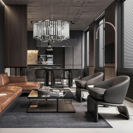 Люстры подвесные — Подвесная люстра Lumien Hall Lenora LH3062/5P-NL-CL купить в 