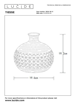 Настольные лампы — Настольная лампа LUCIDE 13534/19/31 купить в 