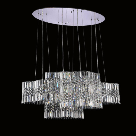 Люстры подвесные — Подвесная люстра Lumien Hall Сейен 0033/8P-CR-CL купить в 