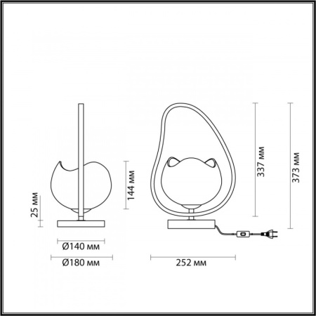 Настольные лампы — Настольная лампа Odeon Light 4873/1T купить в 
