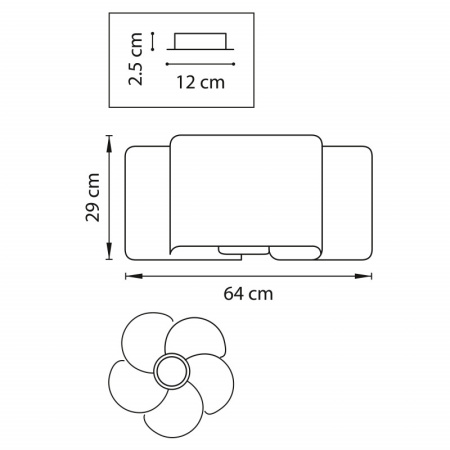 Люстры накладные — Накладная люстра Lightstar 811050 купить в 