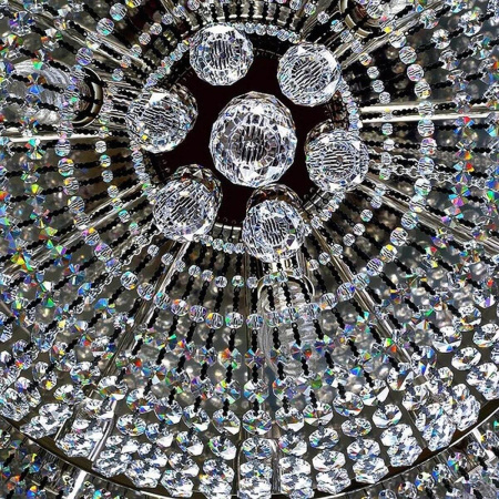 Потолочные люстры — Потолочная люстра Artglass Gerta Dia 800 Nickel CE купить в 