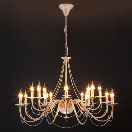 Люстры подвесные — Подвесная люстра Eurosvet 60015/16 белый с золотом купить в 