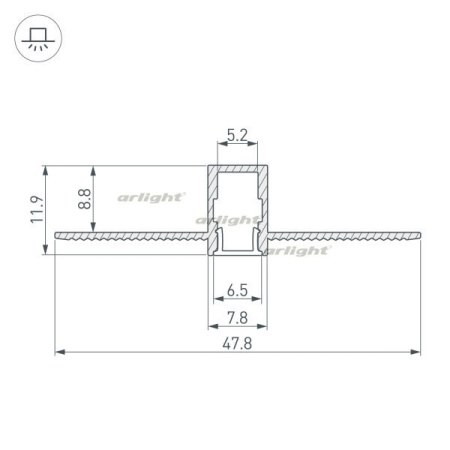 Профили для светодиодных лент — Профиль Arlight 034986 купить в 