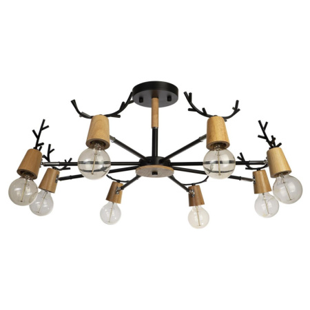 Люстры на штанге — Люстра на штанге LOFT IT 10024/8 Black купить в 