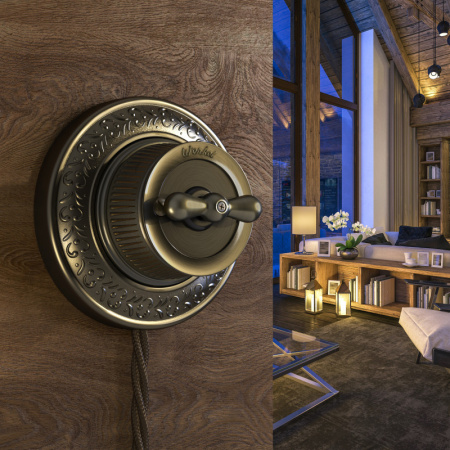 Выключатели — Выключатель Werkel WL19-01-03 (Бронзовый) купить в 