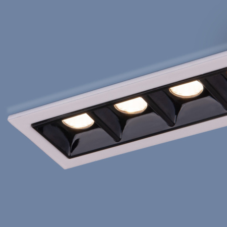 Встраиваемые точечные светильники — Встраиваемый светильник Elektrostandard 9922 LED 20W 4200K белый/черный купить в 