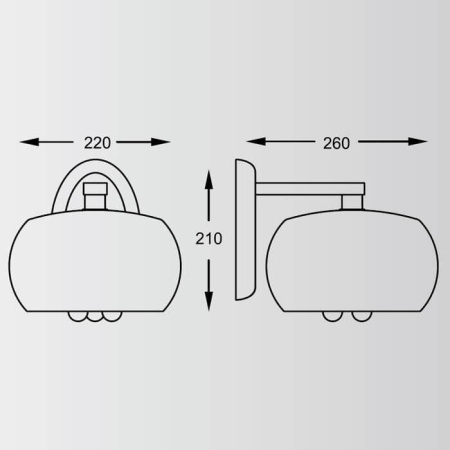 Потолочные светильники — Бра Zumaline Rain W0076-01D-F4K9 купить в 