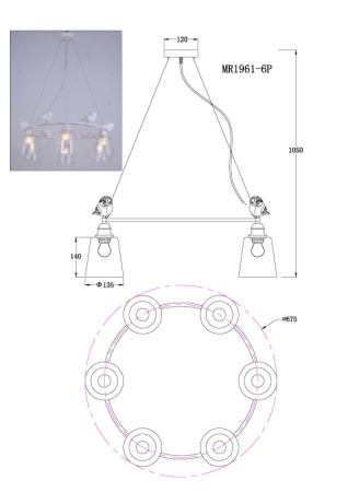 Люстры подвесные — Подвесная люстра MyFar MR1961-6P купить в  Люстры подвесные — Подвесная люстра MyFar MR1961-6P купить в