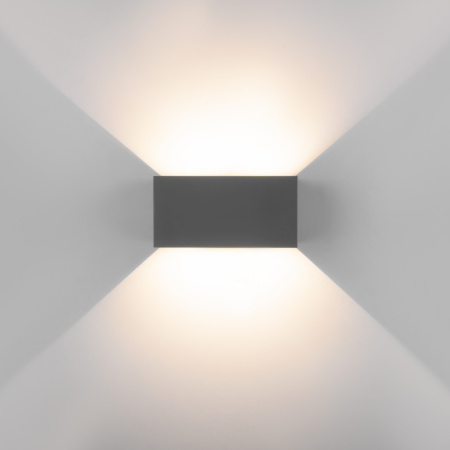 Уличные настенные светильники — Светильник настенный Elektrostandard WINNER DOUBLE LED серый (35137/W) купить в 
