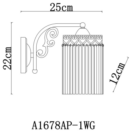 Настенные бра — Бра ARTE Lamp A1678AP-1WG купить в  Настенные бра — Бра ARTE Lamp A1678AP-1WG купить в