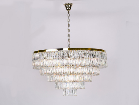 Люстры каскадные — Каскадная люстра Newport 10129+17/C gold купить в 