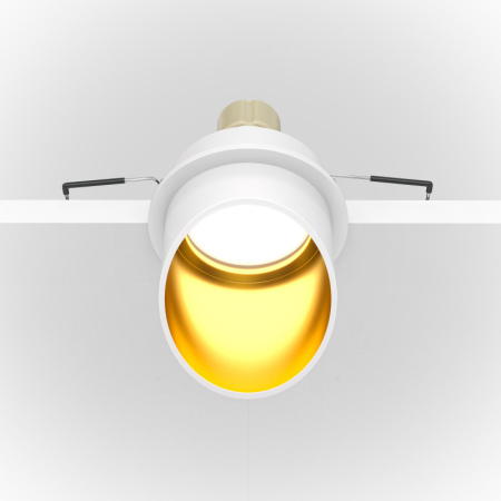 Встраиваемые точечные светильники — Встраиваемый светильник Maytoni Technical DL044-01-GU10-W купить в 