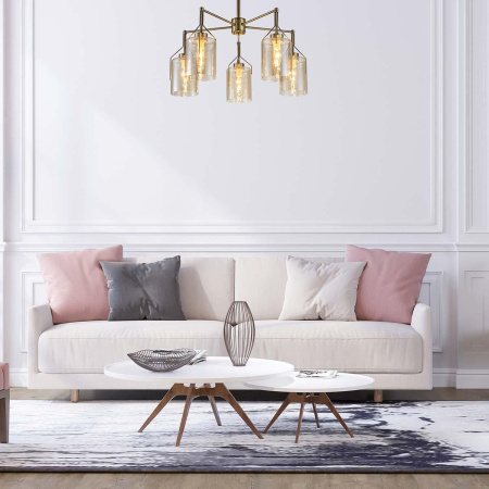 Люстры на штанге — Потолочная люстра Escada DIVITA 688/5P купить в 