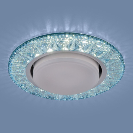 Встраиваемые точечные светильники — Встраиваемый светильник Elektrostandard 3022 GX53 BL лазурный купить в 