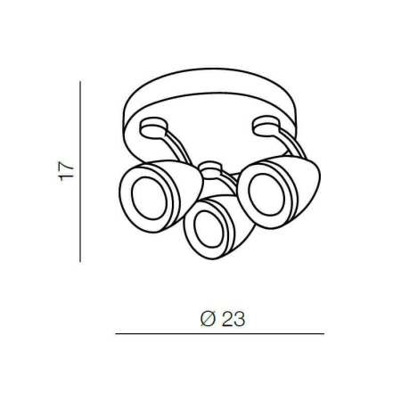 Споты — Спот Azzardo Albico 3 round AZ1243 купить в 