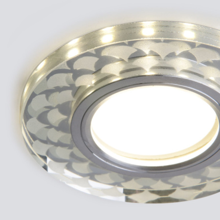 Встраиваемые точечные светильники — Встраиваемый светильник Elektrostandard 2247 MR16 SL/WH зеркальный/белый купить в 